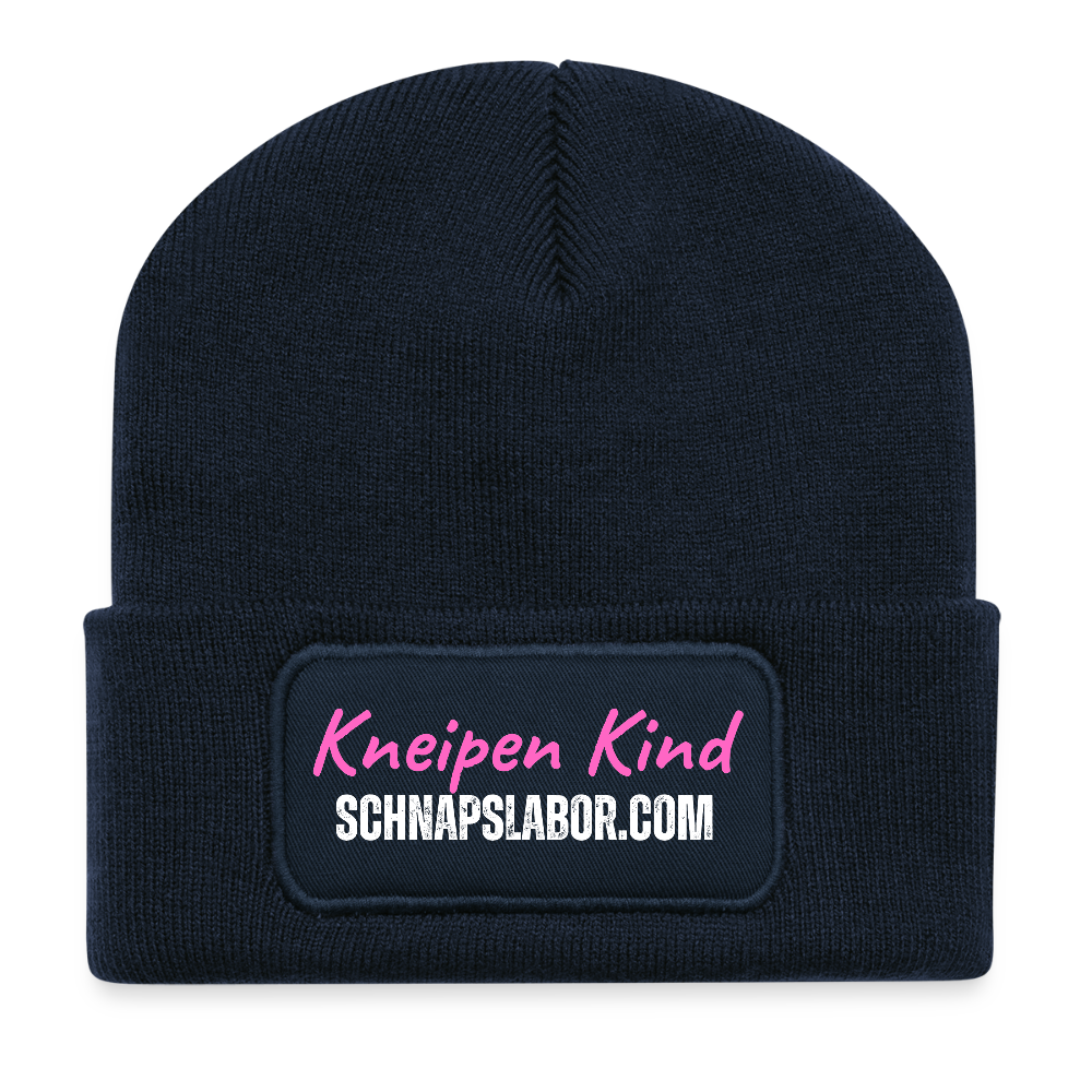 Kneipen Kind - Recycelte Patch Beanie - French Navy