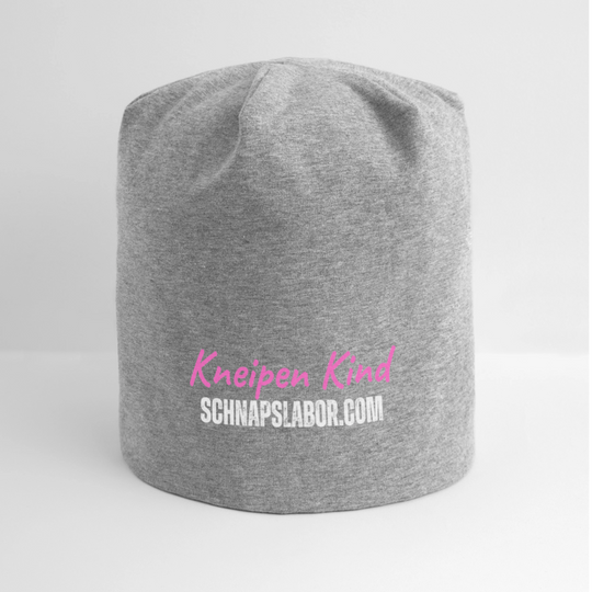 Kneipen Kind - Jersey-Beanie - Grau meliert