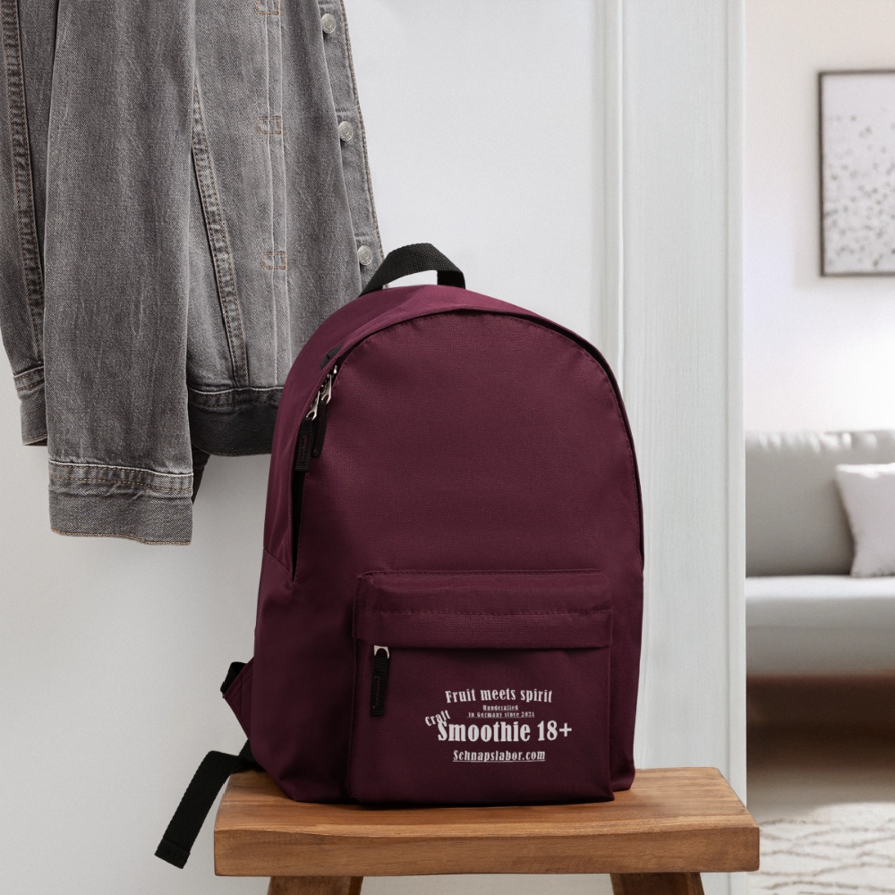 Schnapslabor - Rucksack - Burgunderrot