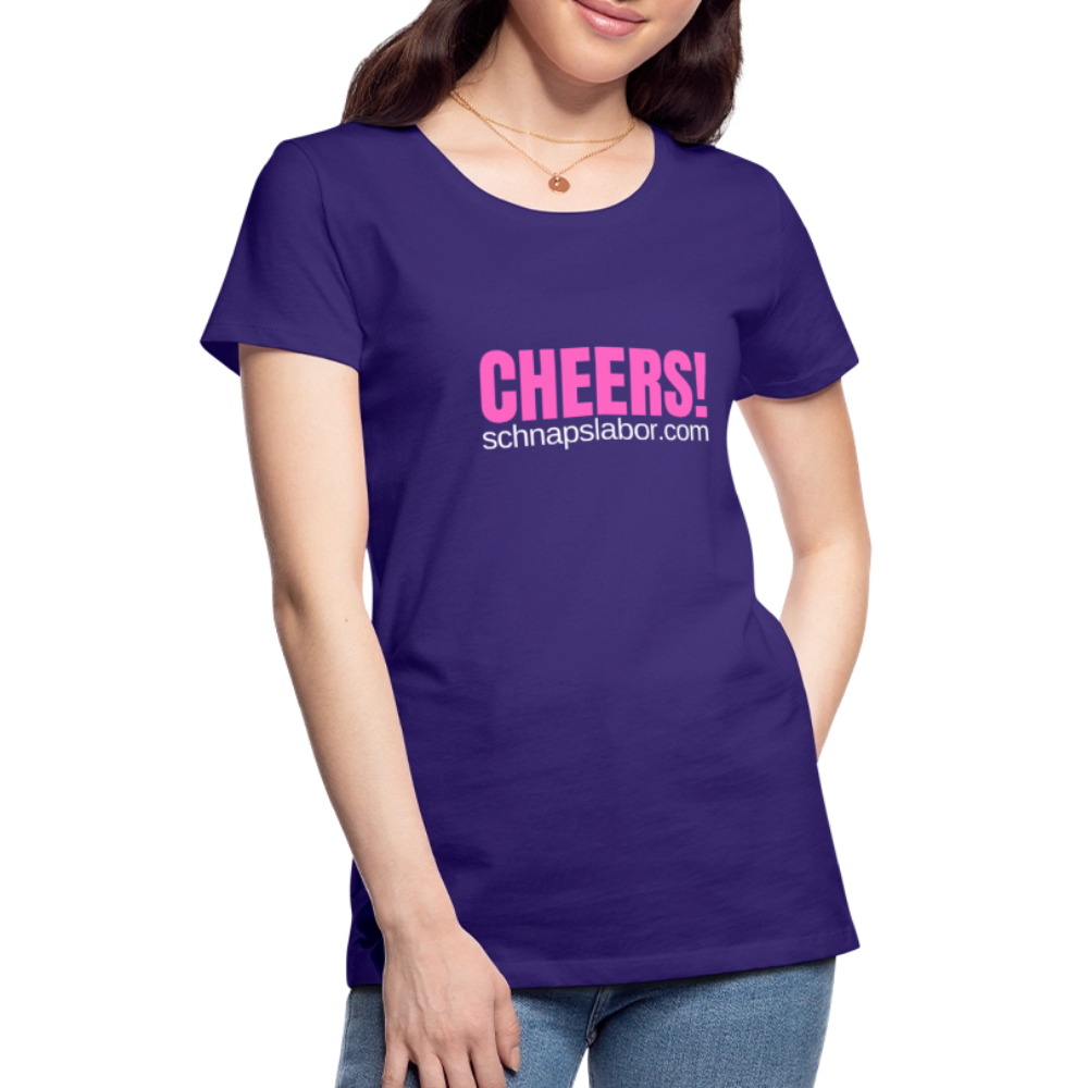 Cheers - Frauen Premium T-Shirt - Lila