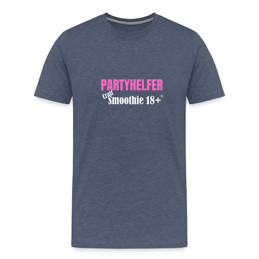 Partyhelfer - Männer Premium T-Shirt - Blau meliert