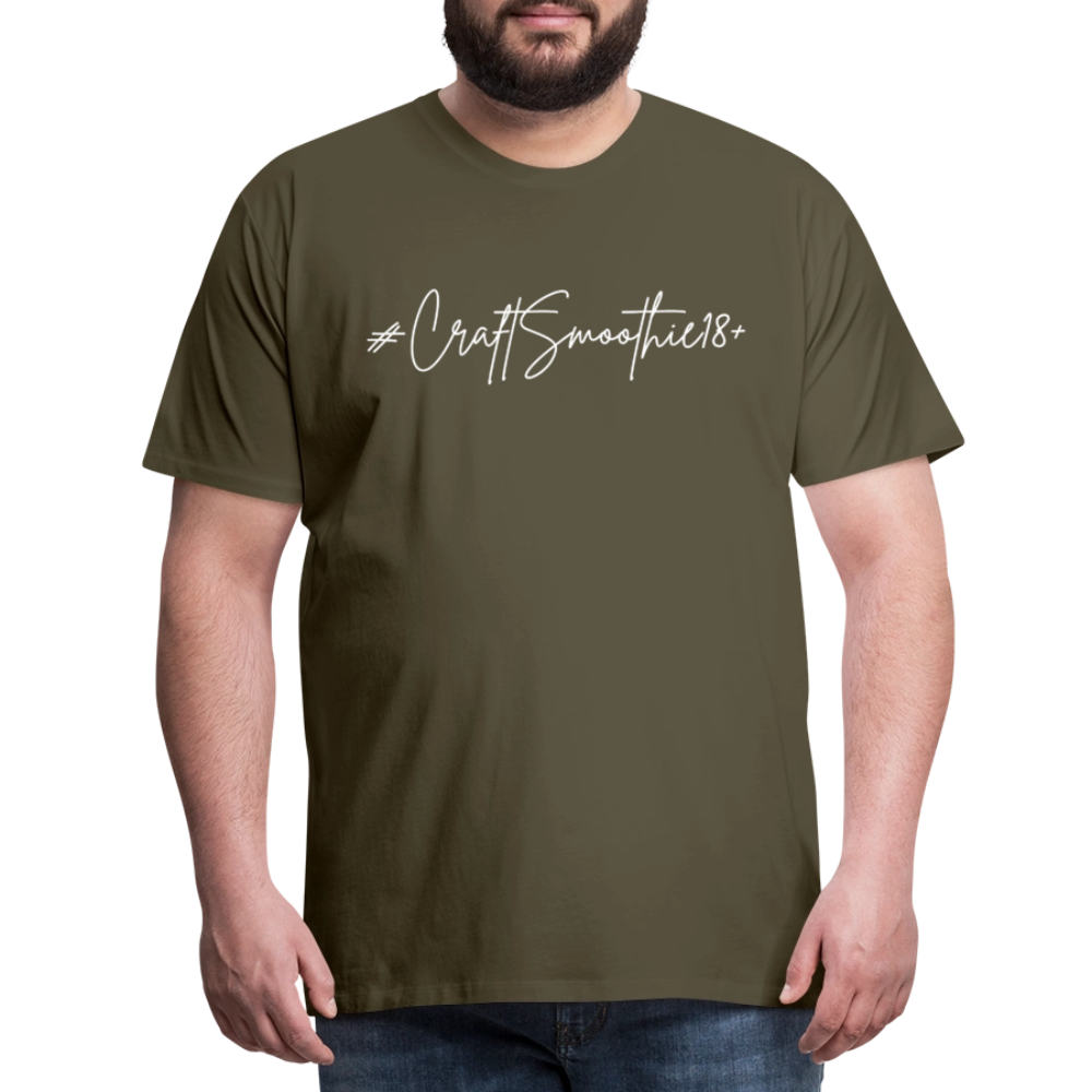 #CraftSmoothie18+ - Männer Premium T-Shirt - Khaki