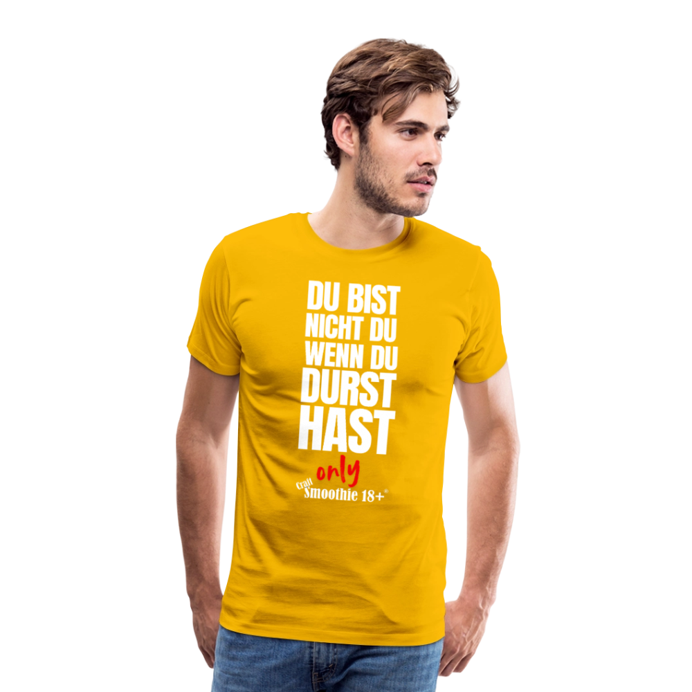 Du bist nicht Du - Männer Premium T-Shirt - Sonnengelb