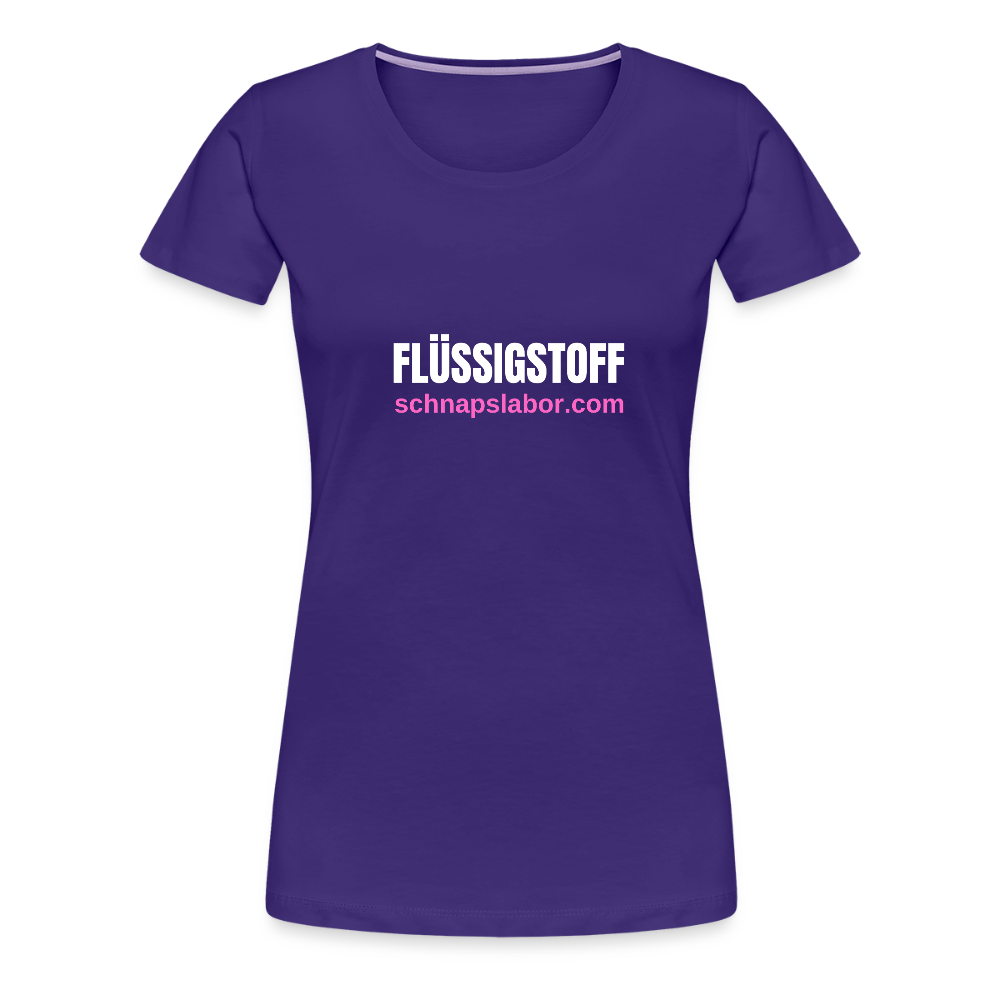 Flüssigstoff - Frauen Premium T-Shirt - Lila