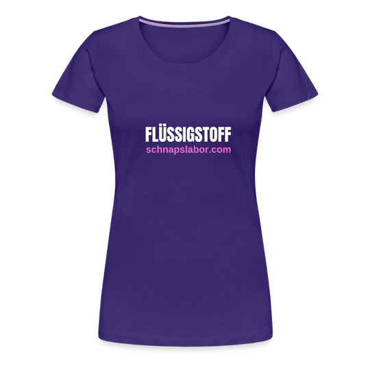 Flüssigstoff - Frauen Premium T-Shirt - Lila