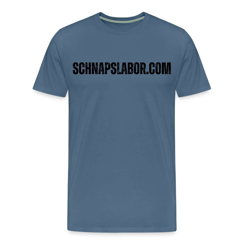 Schnapslabor - Männer Premium T-Shirt - Blaugrau