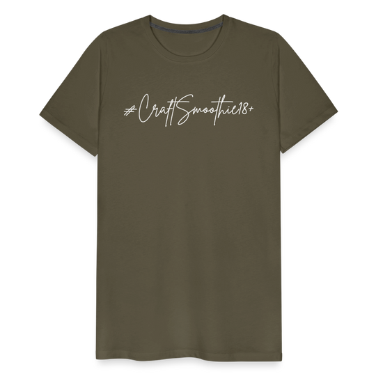 #CraftSmoothie18+ - Männer Premium T-Shirt - Khaki