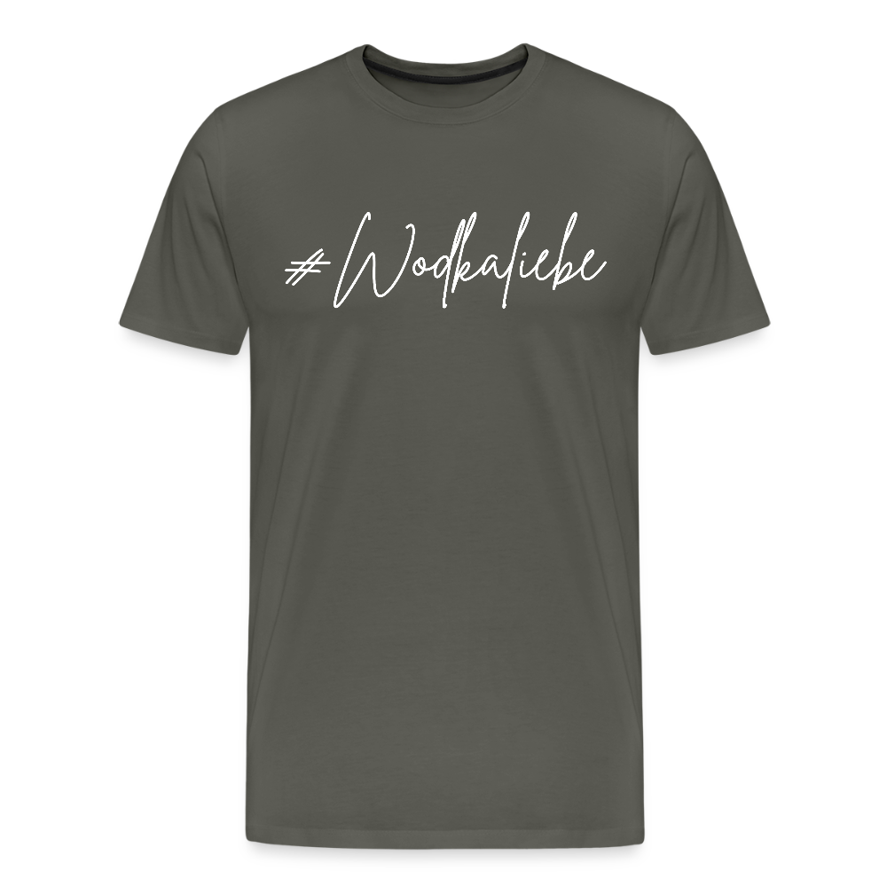 #Wodkaliebe - Männer Premium T-Shirt - Asphalt