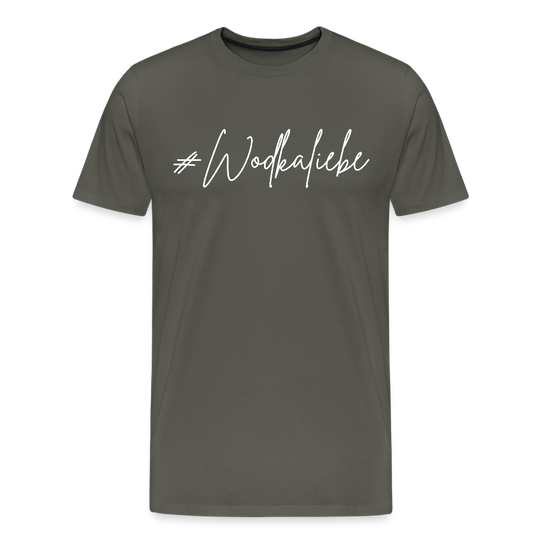 #Wodkaliebe - Männer Premium T-Shirt - Asphalt