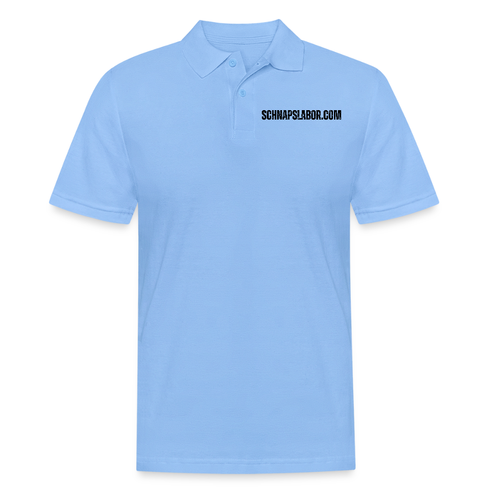 Schnapslabor - Männer Poloshirt - Himmelblau