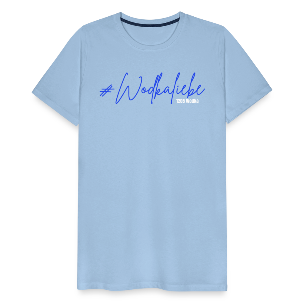 #Wodkaliebe 1205 - Männer Premium T-Shirt - Sky