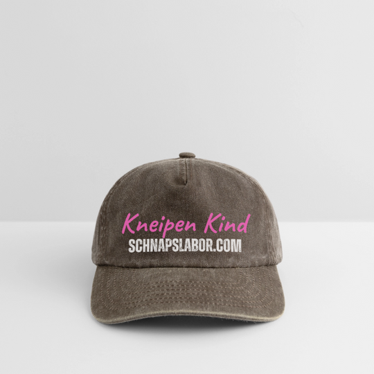 Kneipen Kind - Relaxed Vintage Cap - Vintage Braun