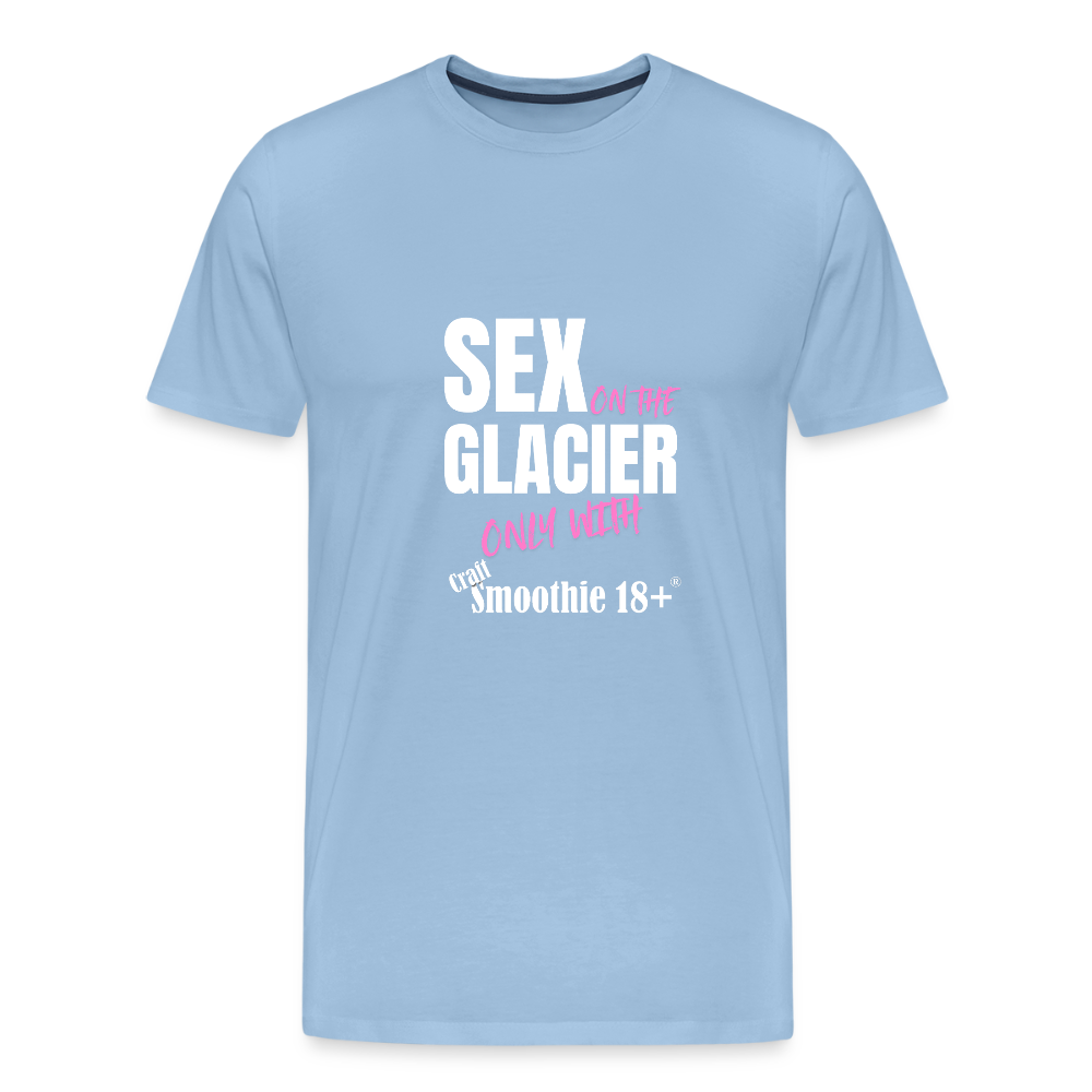 Sex on the Glacier - "Männer Premium T-Shirt" - Sky