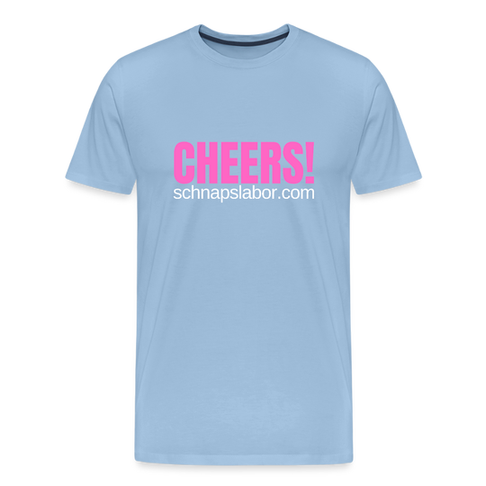 Cheers - Männer Premium T-Shirt - Sky