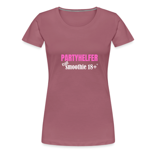 Partyhelfer - Frauen Premium T-Shirt - Malve