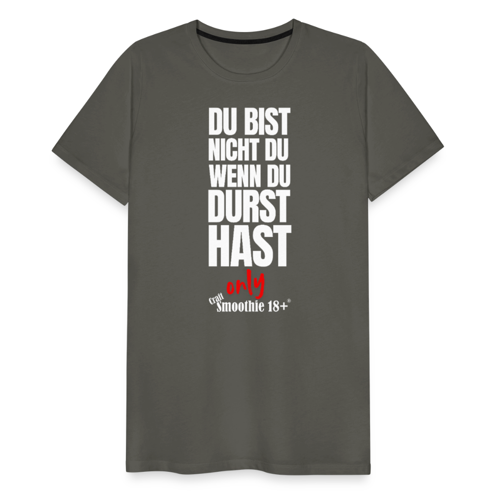 Du bist nicht Du - Männer Premium T-Shirt - Asphalt