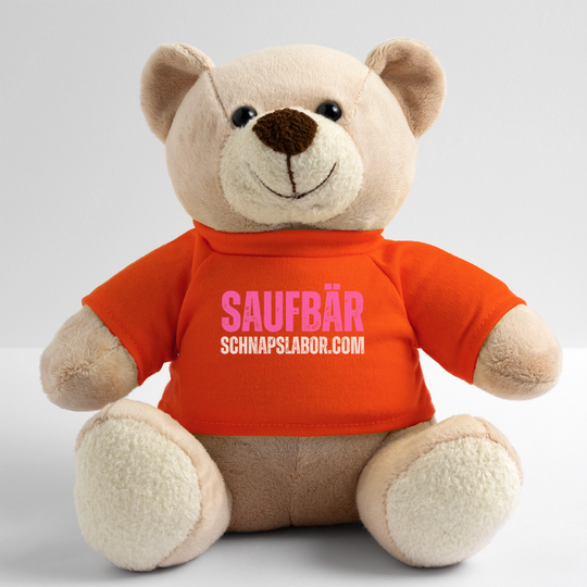 Saufbär - Teddy - Goldorange
