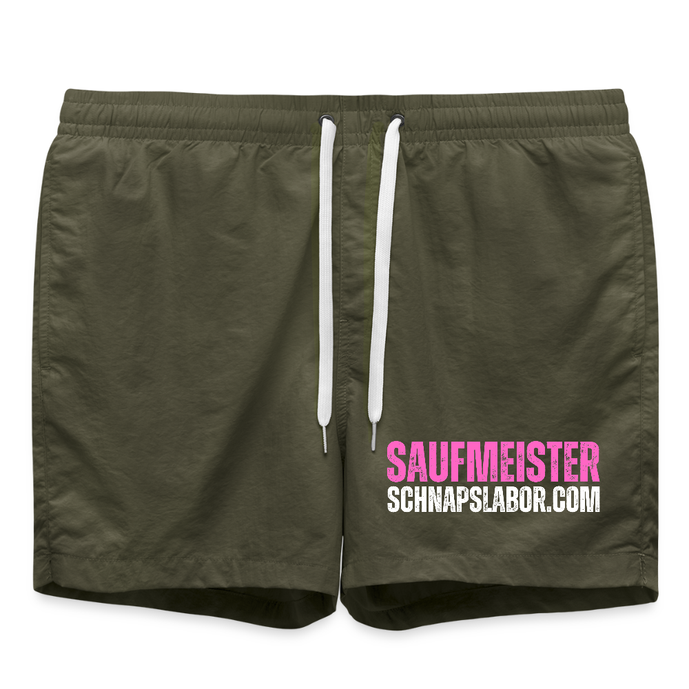 Saufmeister - Badeshorts - Olive
