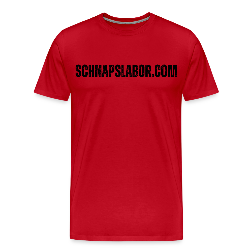 Schnapslabor - Männer Premium T-Shirt - Rot