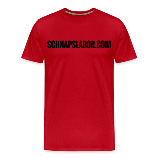 Schnapslabor - Männer Premium T-Shirt - Rot