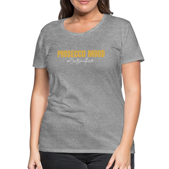 Prosecco Mood - Frauen Premium T-Shirt - Grau meliert