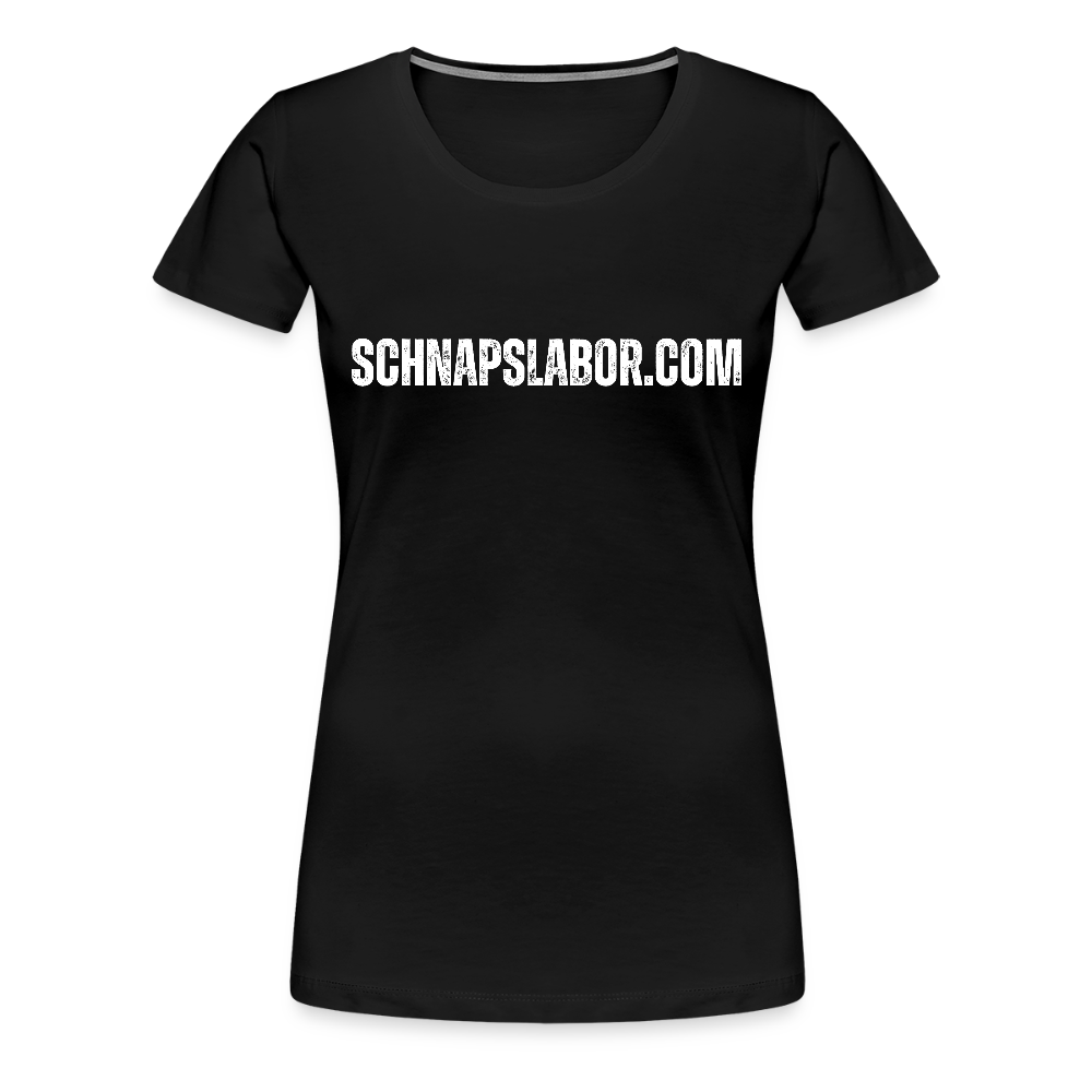 Schnapslabor - "Frauen Premium T-Shirt" - Schwarz
