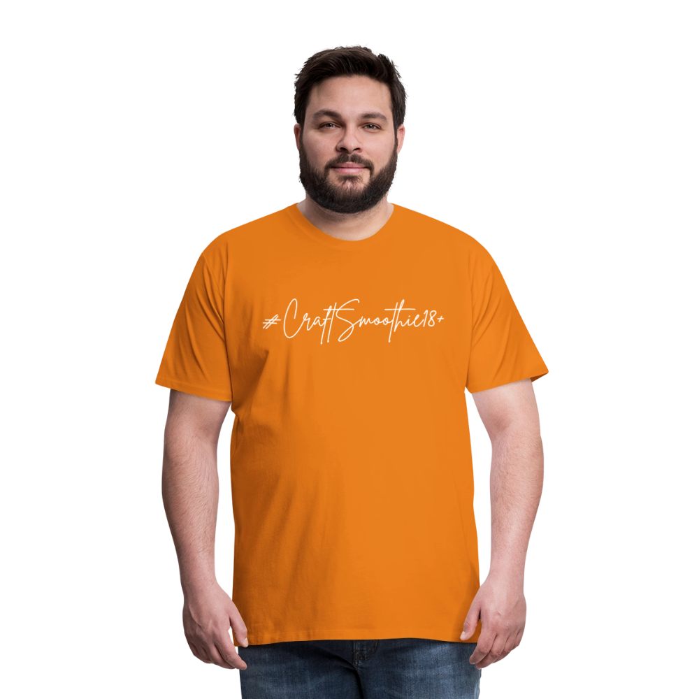 #CraftSmoothie18+ - Männer Premium T-Shirt - Orange
