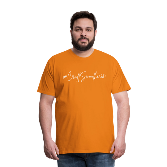 #CraftSmoothie18+ - Männer Premium T-Shirt - Orange