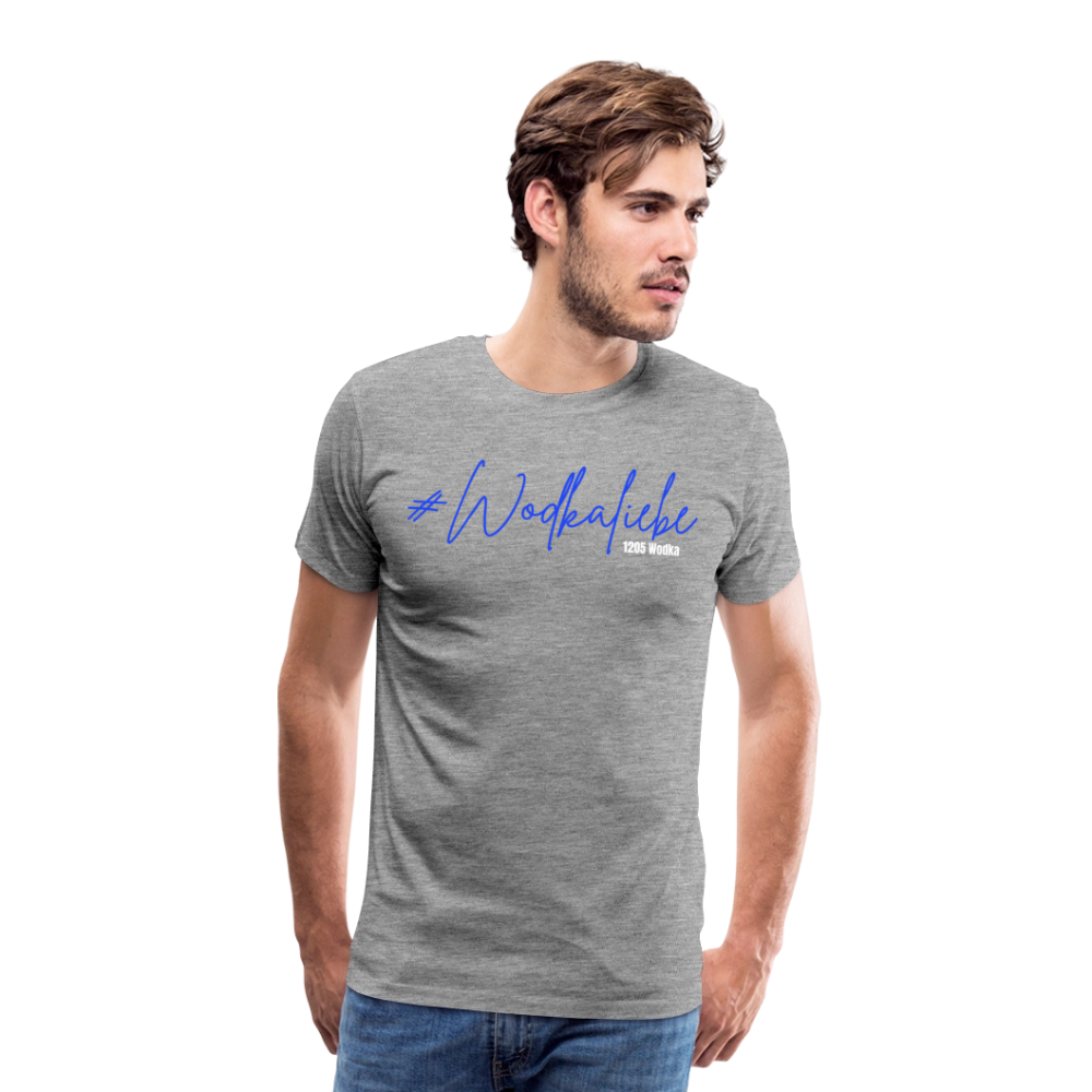 #Wodkaliebe 1205 - Männer Premium T-Shirt - Grau meliert