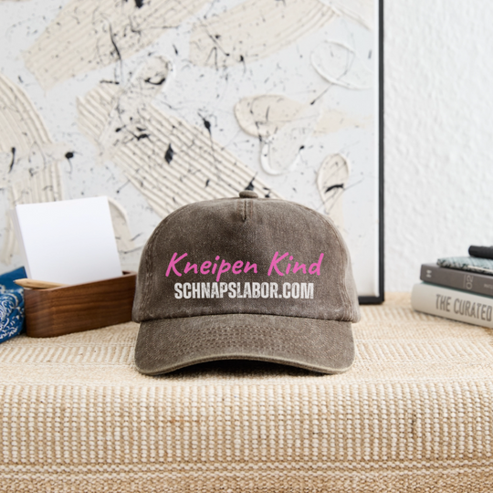 Kneipen Kind - Relaxed Vintage Cap - Vintage Braun