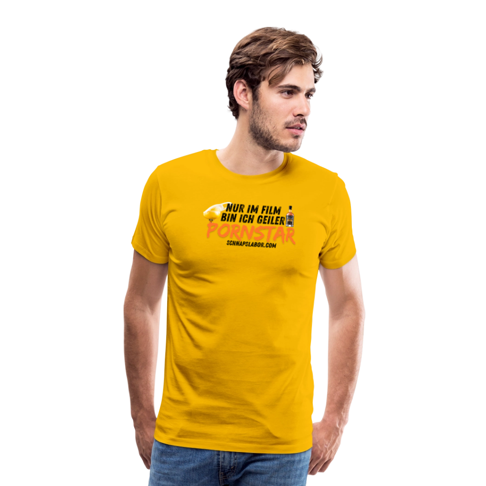 Männer Premium T-Shirt - Sonnengelb