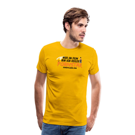Männer Premium T-Shirt - Sonnengelb