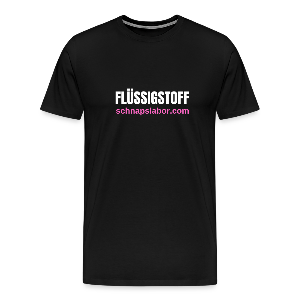 Flüssigstoff - Männer Premium T-Shirt - Schwarz