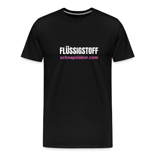Flüssigstoff - Männer Premium T-Shirt - Schwarz