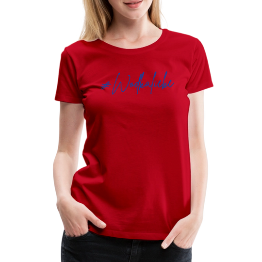 #Wodkaliebe - Frauen Premium T-Shirt - Rot