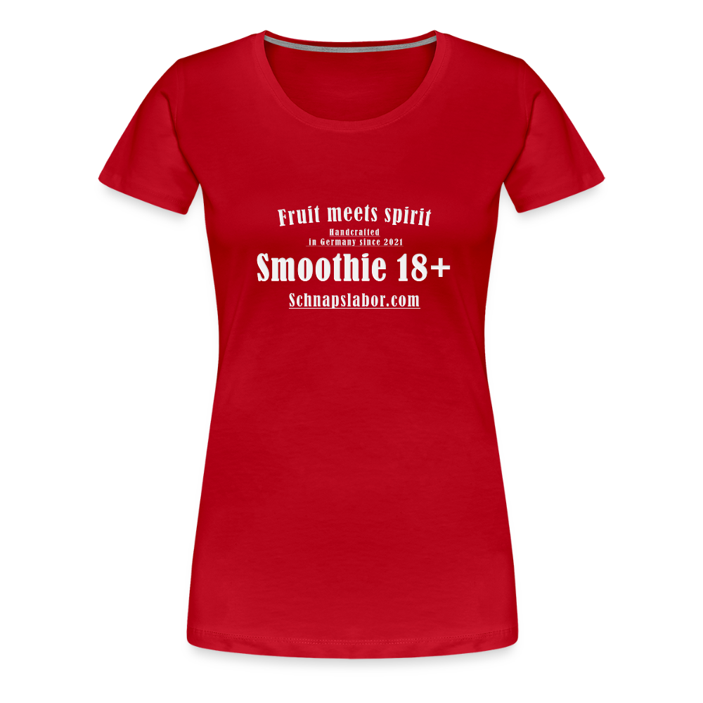 Fruit meets Spirit - "Frauen Premium T-Shirt" - Rot