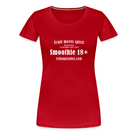Fruit meets Spirit - "Frauen Premium T-Shirt" - Rot
