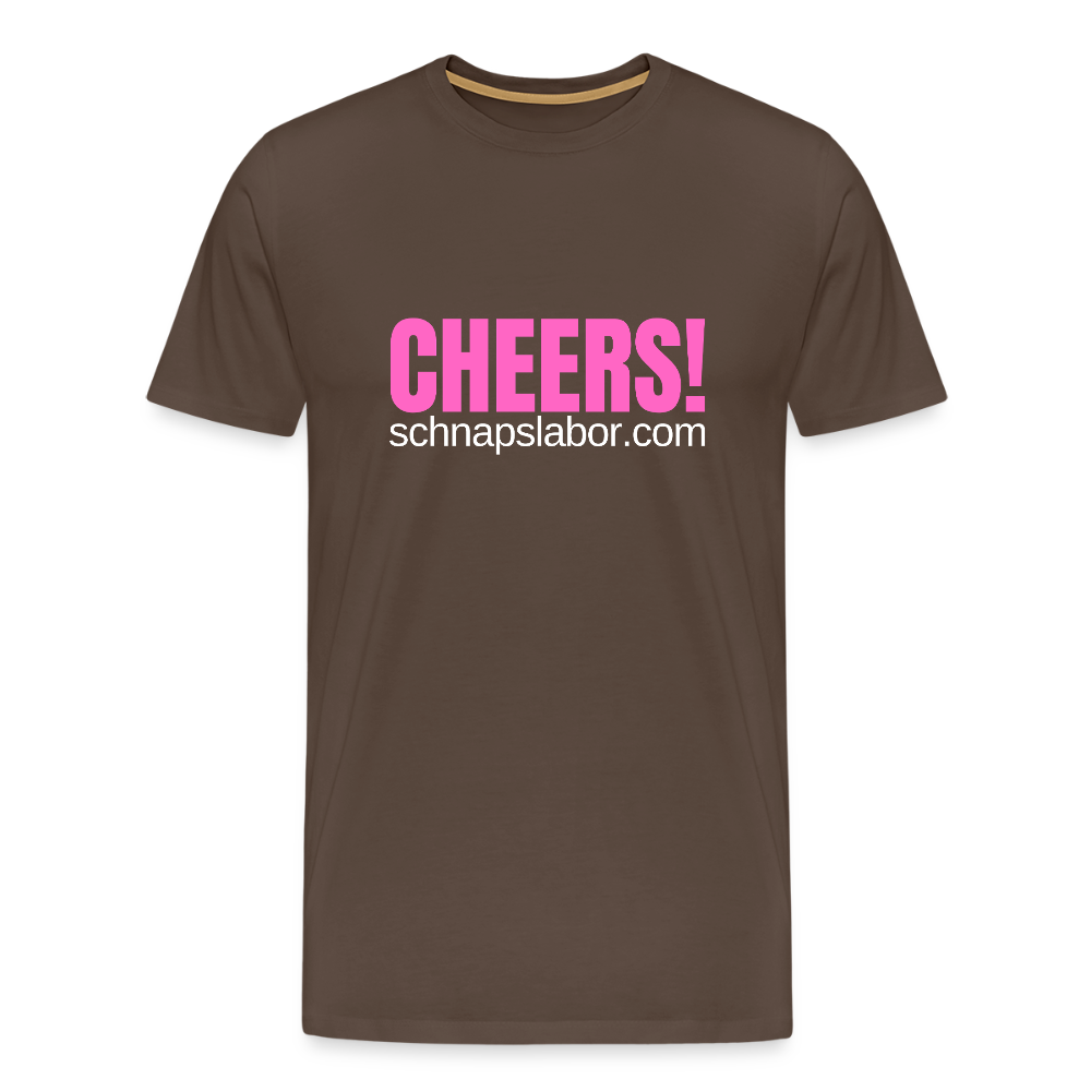 Cheers - Männer Premium T-Shirt - Edelbraun