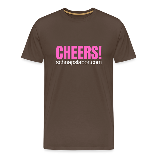 Cheers - Männer Premium T-Shirt - Edelbraun