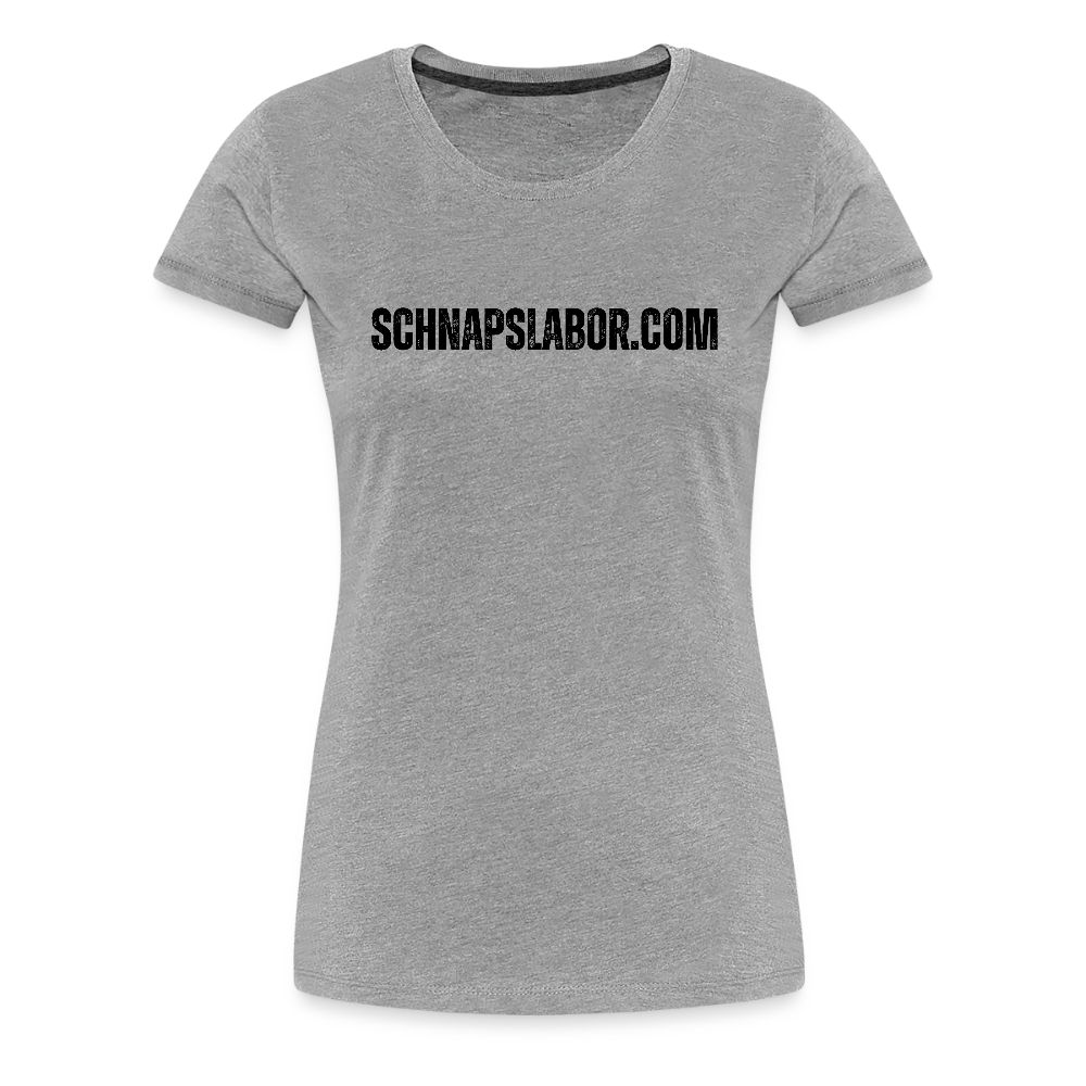 Schnapslabor - "Frauen Premium T-Shirt" - Grau meliert