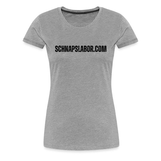 Schnapslabor - "Frauen Premium T-Shirt" - Grau meliert