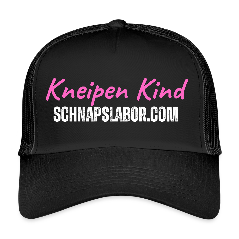 Kneipen Kind - Trucker Cap - Schwarz/Schwarz