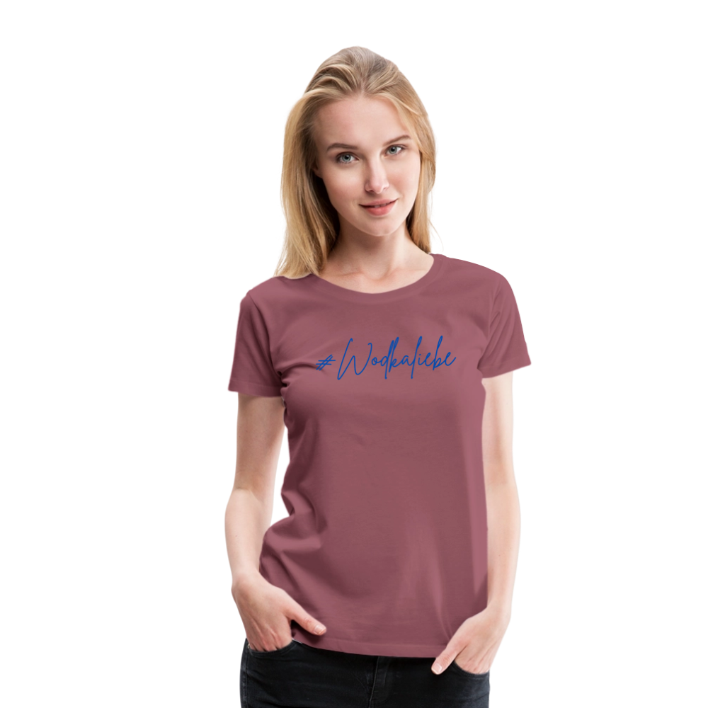 #Wodkaliebe - Frauen Premium T-Shirt - Malve