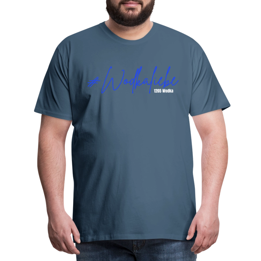 #Wodkaliebe 1205 - Männer Premium T-Shirt - Blaugrau