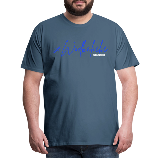 #Wodkaliebe 1205 - Männer Premium T-Shirt - Blaugrau