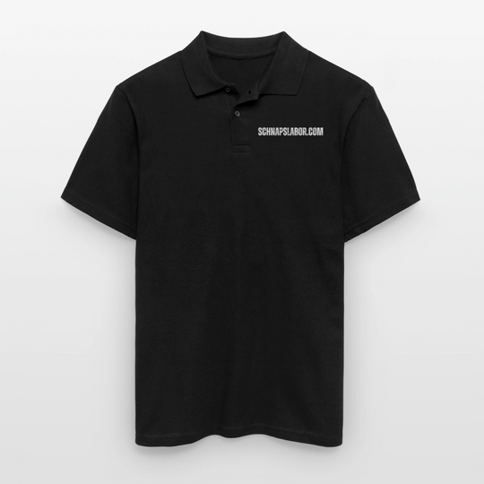 Schnapslabor - Männer Poloshirt - Schwarz