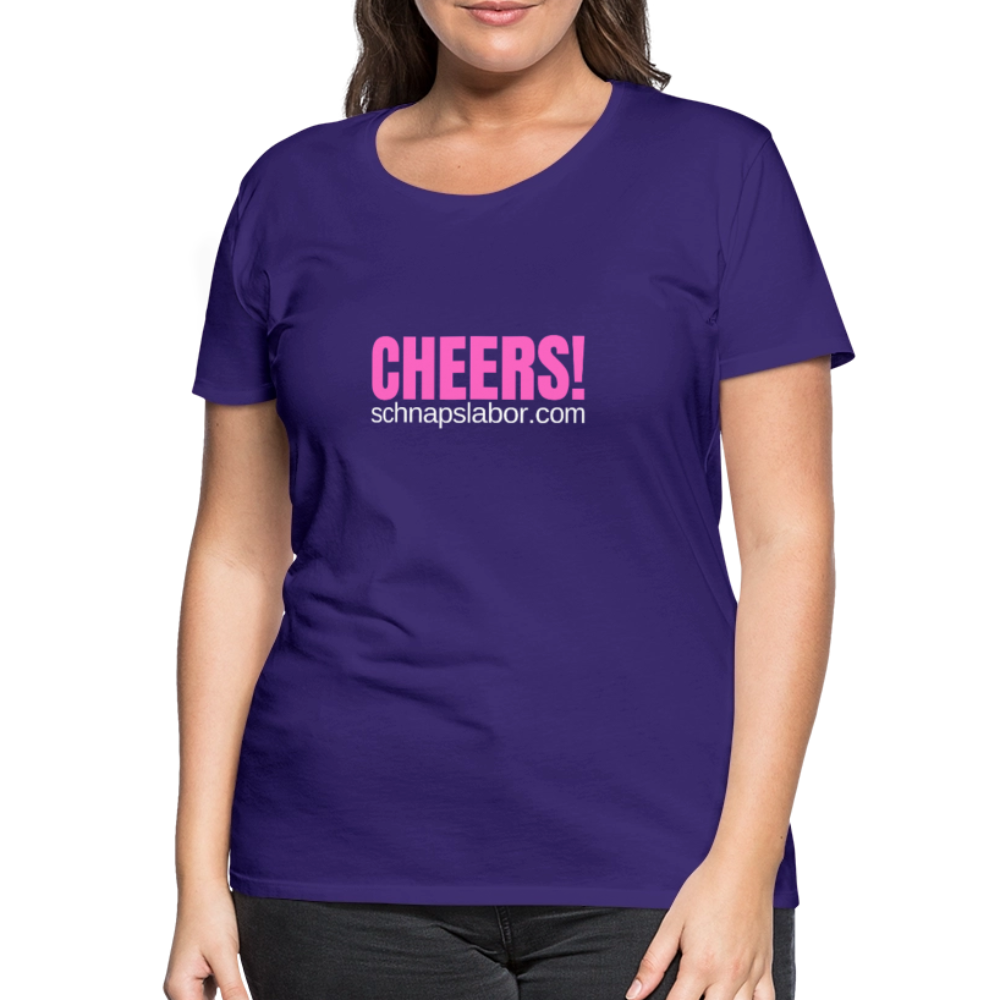 Cheers - Frauen Premium T-Shirt - Lila