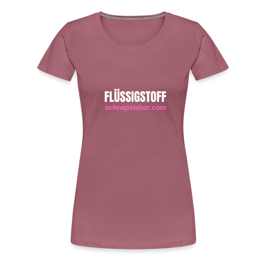 Flüssigstoff - Frauen Premium T-Shirt - Malve