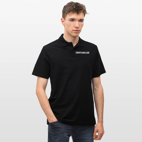 Schnapslabor - Männer Poloshirt - Schwarz