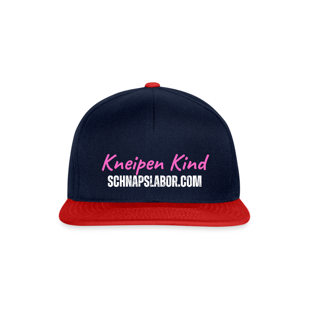 Kneipen Kind - Snapback Cap - Navy/Rot